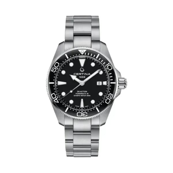 Certina Montre Certina DS Action Diver 43mm Powermatic 80 Automatique Cadran Noir