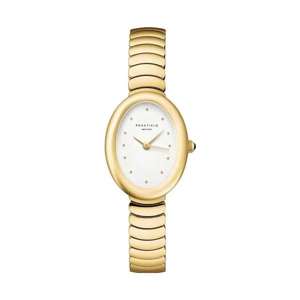 Rosefield Montre Rosefield Collection Oval Evolution en Acier et PVD Doré