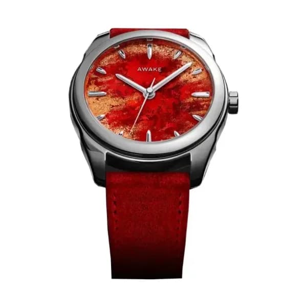 Awake Frosted Leaf Royal Red
