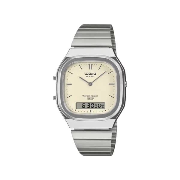 Casio Montre quartz Mixte Casio vintage Ivoire