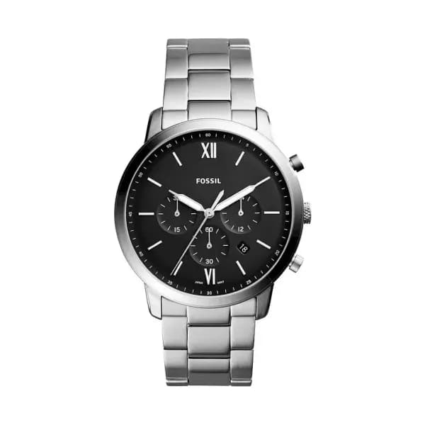 Fossil Montre Homme FOSSIL NEUTRA en Acier Gris Etanche