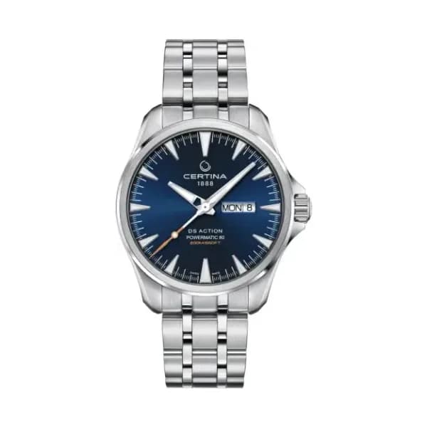 Certina Montre Certina DS Action Day Date Powermatic 80 Automatique Cadran Bleu