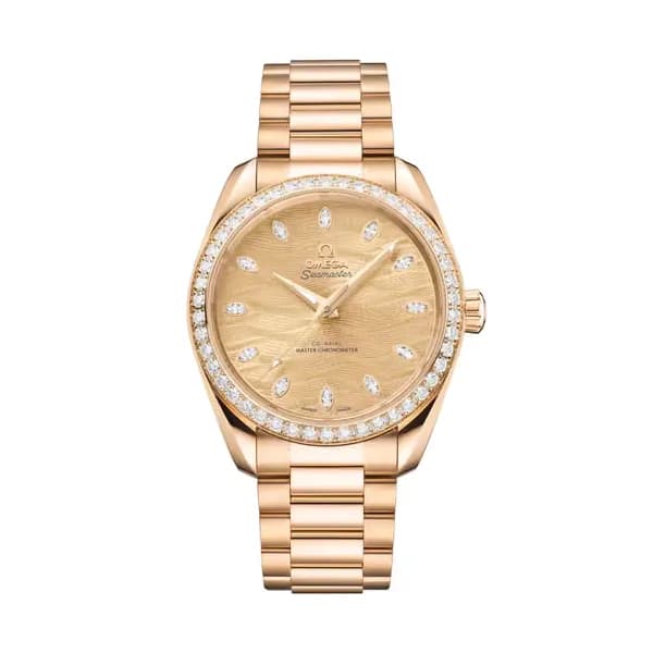 Omega Seamaster 38 mm, or Moonshine™ sur or Moonshine™