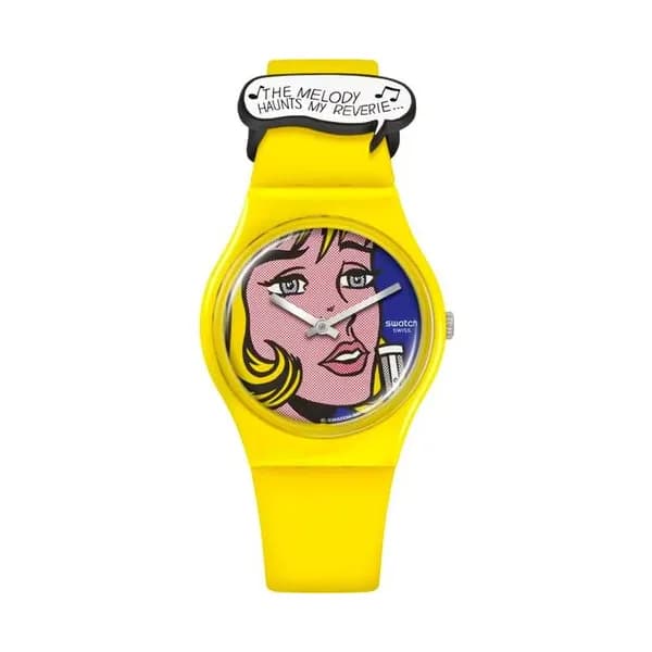 Swatch Montre Swatch Collection Art Journey 2023 en Silicone Jaune