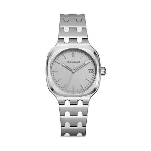 Pequignet Montre Pequignet Manufacture Concorde Automatique Cadran Argent - 9046433