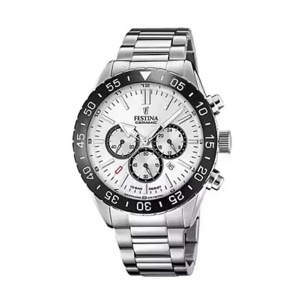 Festina Montre Homme FESTINA CERAMIC en Acier Gris