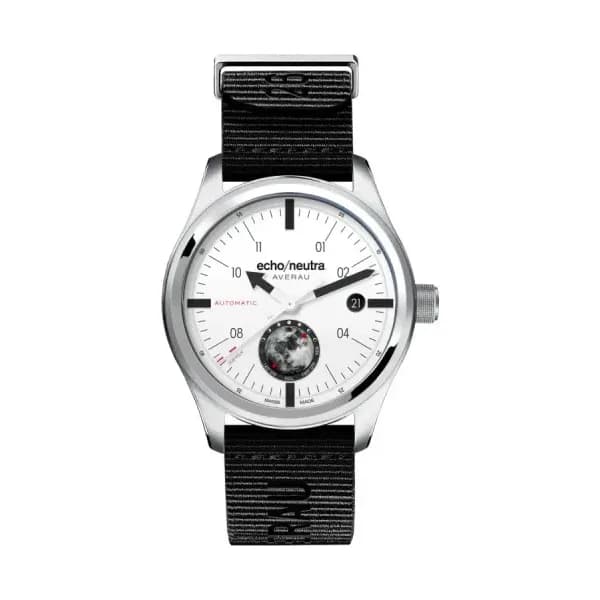 Echo/Neutra Montre Averau 39 Phases Lunaires “Big Moon” Blanc