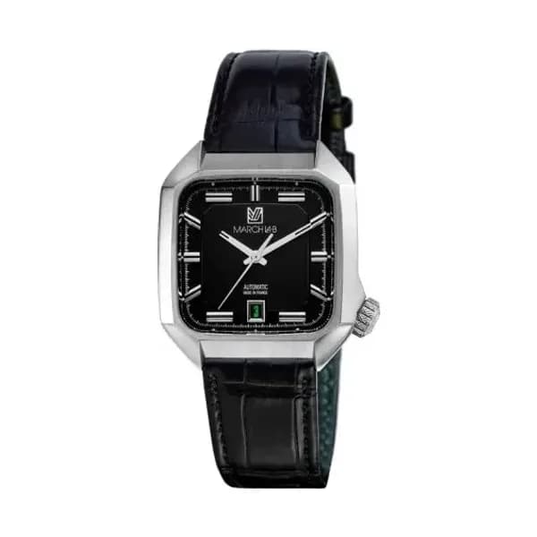 March LA.B Montre March LA.B AM2 Automatique Black Alligator Noir
