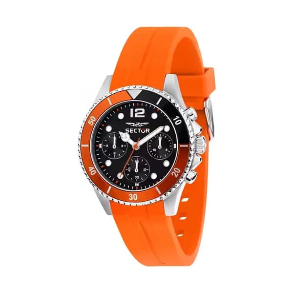 Sector Montre Homme SECTOR bracelet silicone orange