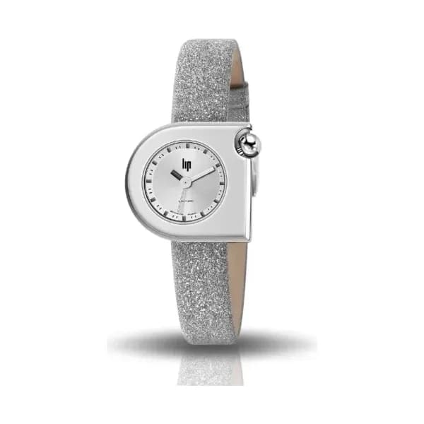 Lip Montre Lip Mach 2000 Mini Moon - - cadran Argent- 30 x 28 mm - Acier 316L -671166