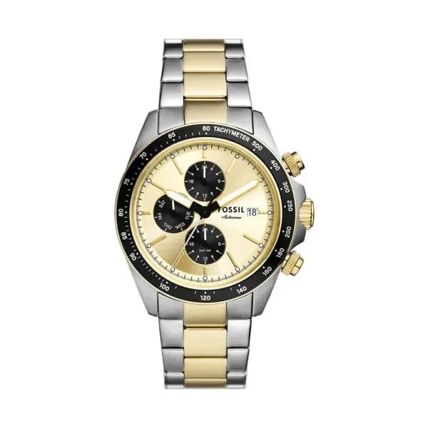 Fossil Montre Homme Fossil Acier inoxydable Acier inoxydable Or jaune FS6126