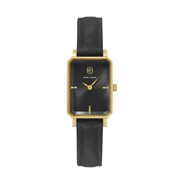 Pierre Lannier Montre Pierre Lannier Collection Ariane en Cuir Noir
