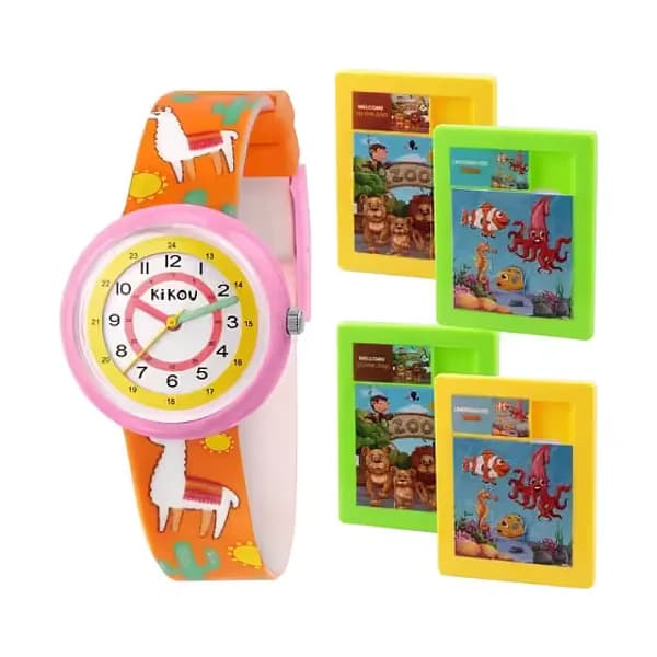 Kikou Montre Enfant KIKOU PETITS EXPLORATEURS en Silicone Orange