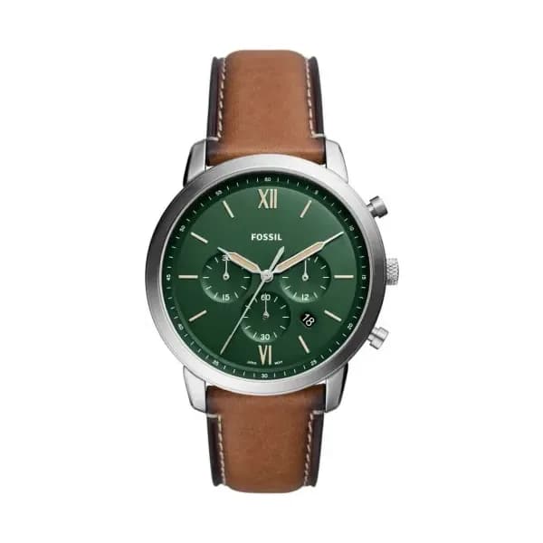 Fossil Montre Analogique Homme Fossil Cuir Marron FS5963 - Cleor