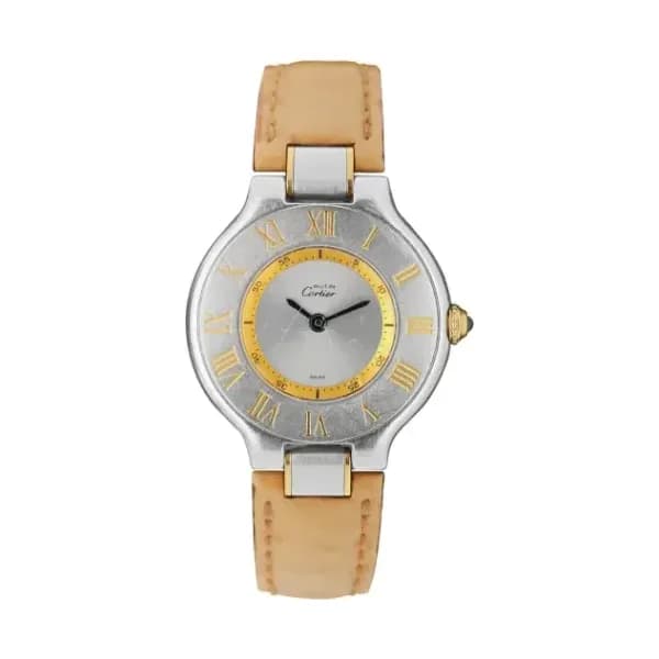 Daniel Gérard Montre Occasion Cartier 21 MUST bracelet cuir