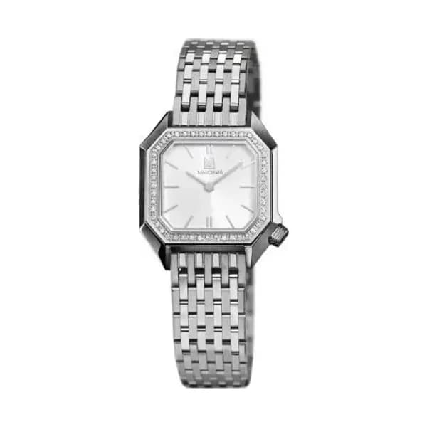 March LA.B Montre March LA.B Lady Mansart Electrique Diamants Acier Acier Poli-Brossé 9 maillons