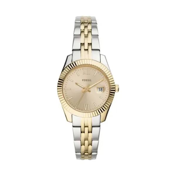 Fossil Montre Fossil Collection Scarlette Mini en Acier Argenté et Doré