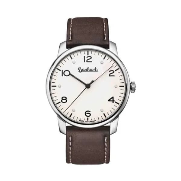Hanhart Montre Hanhart Pioneer Silva White Automatique diamètre 38.5 mm- 782.250-8110
