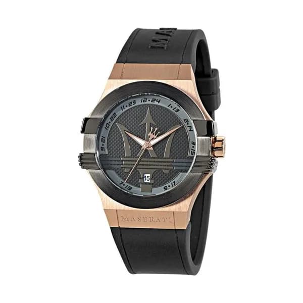 Maserati Montre Maserati en Cuir Noir