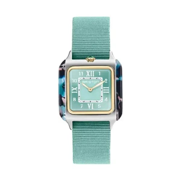 Briston Montre Streamliner Kennedy Spring - HM - Gold - Vert d'eau 262030.PYA.UGW.29.NGW