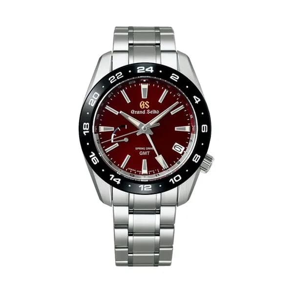 Grand Seiko Montre Grand Seiko Sport Spring Drive GMT "Hotaka Peaks - Morning Glow" cadran rouge bracelet acier 40,5 mm