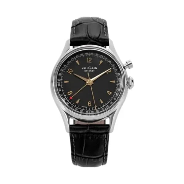 Vulcain Cricket Tradition 36 Mm Black & Gold