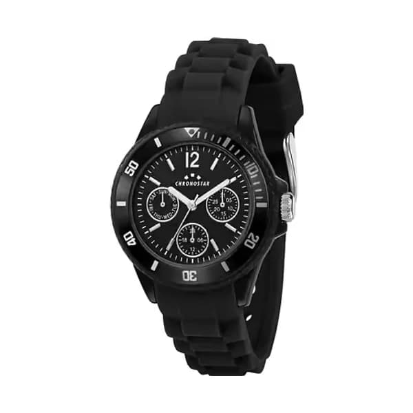 Chronostar R3751288013 Montre Analogique Enfant Chronostar Silicone Noir
