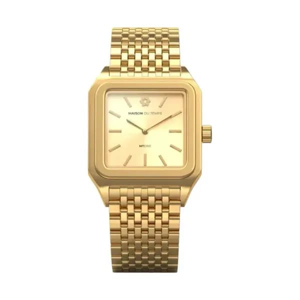 Maison du Temps Montre MTEris Champagne Doré Jaune Acier 2100-A