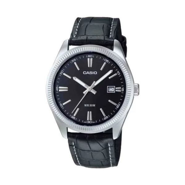 Casio Montre Casio Timeless - Standard - Noir & Cuir - MTP-1302PL-1AV