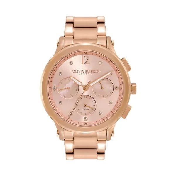 Olivia Burton Montre Olivia Burton Collection Sports Luxe - Multifunction en Acier et PVD Doré Rose