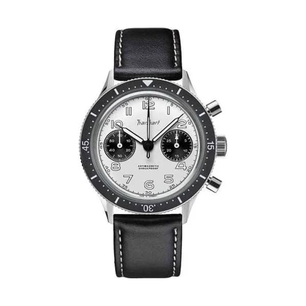 Hanhart Montre Hanhart 415 ES Reverse Panda Mécanique diamètre 39 mm- H703.201-8010-CN