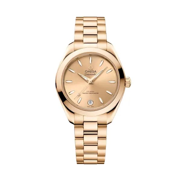 Omega Seamaster 30 mm, or Moonshine™ sur or Moonshine™