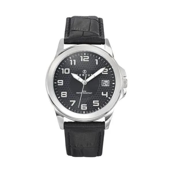 Certus Montre Certus en Cuir Noir
