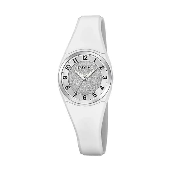 Calypso Montre Calypso en Plastique Blanc
