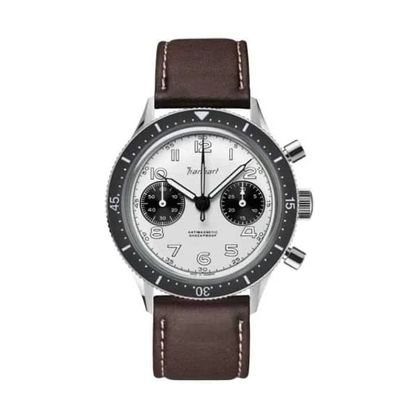 Hanhart Montre Hanhart 415 ES Reverse Panda Mécanique diamètre 39 mm- H703.201-8110-CMF