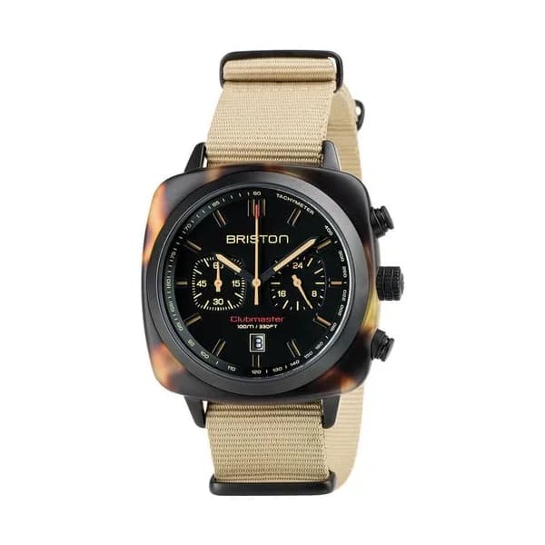 Briston Montre Briston Collection Clubmaster Sport en Nato Nylon Kaki
