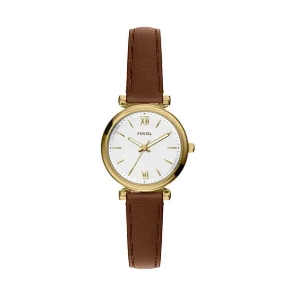Fossil Montre Fossil Collection Carlie en Cuir Marron