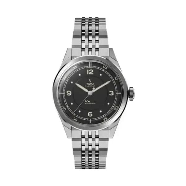 Yema Montre Yema Flygraf Pilot Cadran Noir Bracelet Acier