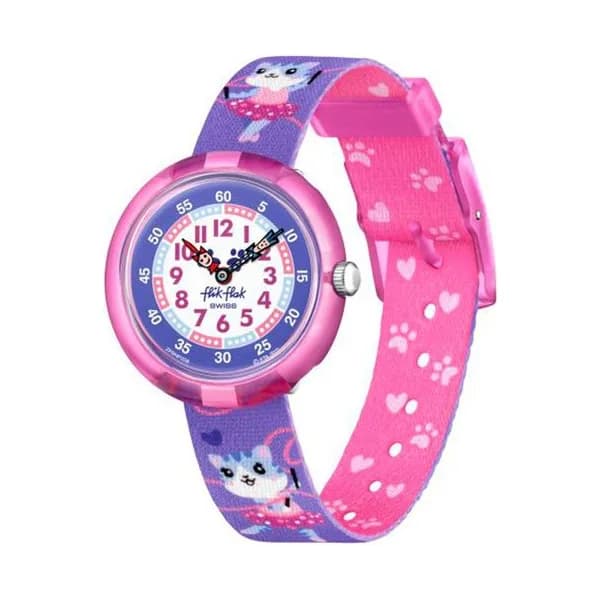 Flik Flak Montre Flik Flak Collection Sport Lovers en Biosource Violet