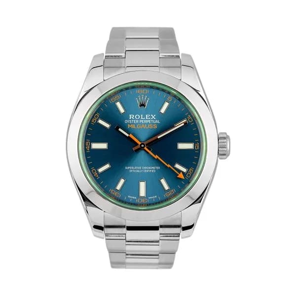 Rolex Montre Rolex Milgauss "Z-Blue" 116400GV automatique 40 mm Full Set 2017