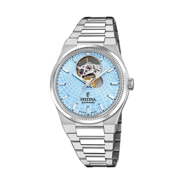 Festina Swiss Made Montre Festina Swiss Made Automatic 35 Bleu Sky