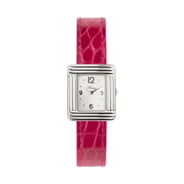 Poiray Montre Poiray Ma Première Mini Acier Cadran 4CA Bracelet Alligator Rose