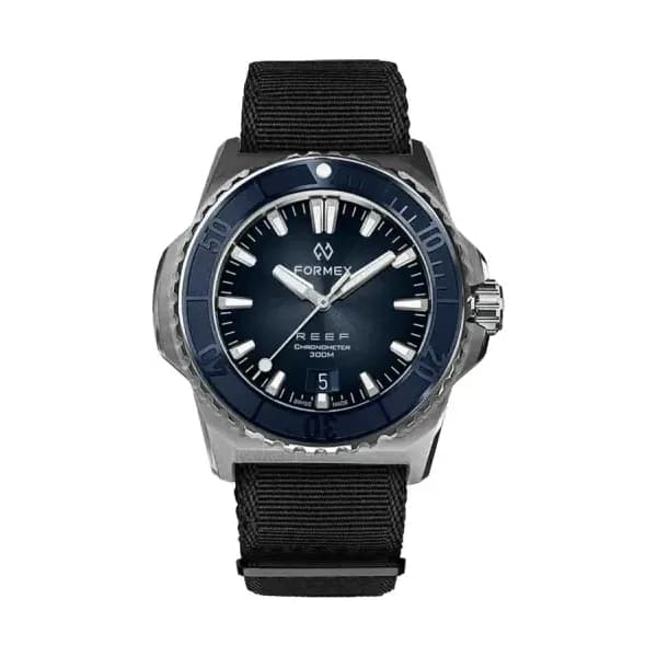 Formex Montre Reef 39.5 mm Automatic Blue dial COSC 300M 2201.1.6333