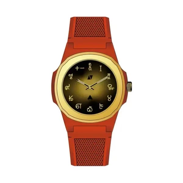 Black Corner Montre Marco Polo's Journey Black Corner x Anka - Rouge & Or
