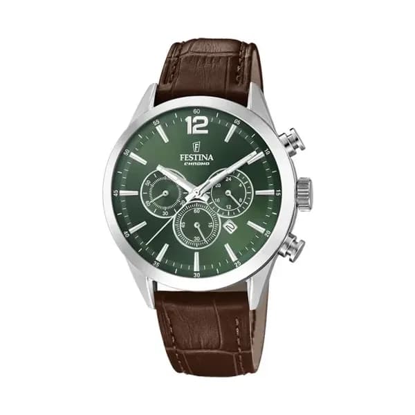 Festina Montre Festina Timeless Chrono 44 Vert