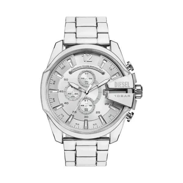 Diesel Montre Diesel Mega Chief Argenté