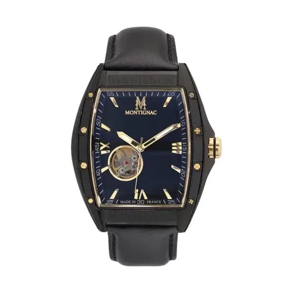 Montignac Montre Montignac Tonneau Automatique Noir