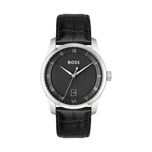 Hugo Boss Montre Boss Collection Business Principle en Cuir Noir