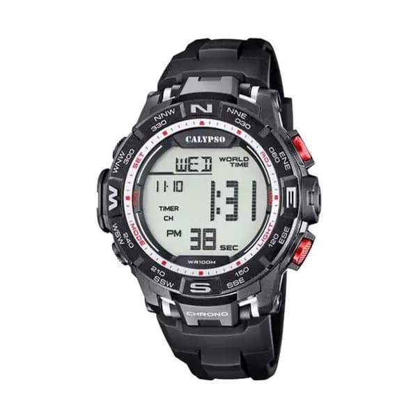 Calypso Montre Calypso en Caoutchouc Noir