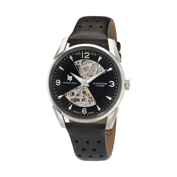 Lip Montre Lip Himalaya - Homme - cadran Noir- 40 mm - Acier inoxydable - 671573